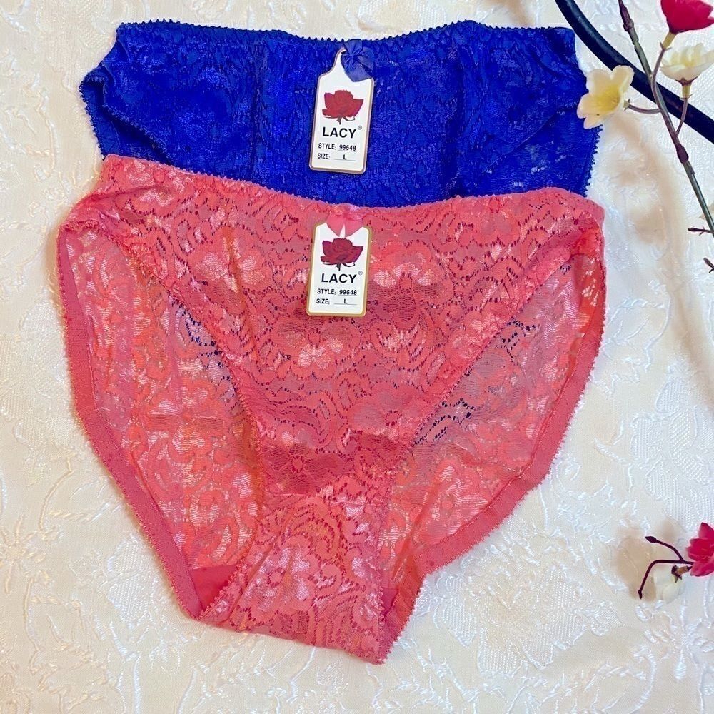 🍂Women’s lacy pack of 2 Assorted colors  sexy pa…